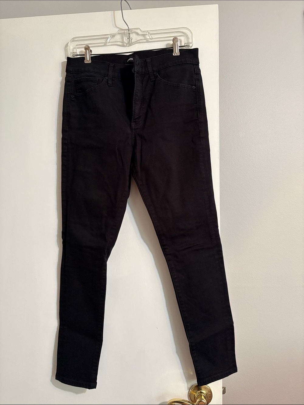 Mid-Rise Black Skinny Jeans